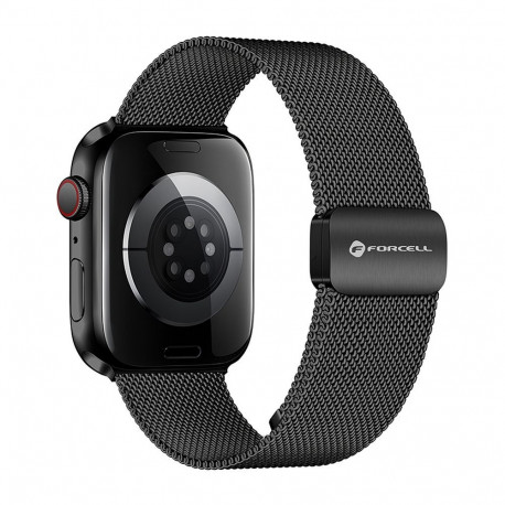 Strap to Apple Watch Forcell F-Design FA14 magnetic steel 42 / 44 / 45 / 49 mm black