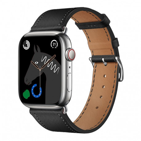 Strap to Apple Watch Forcell F-Design FA20 holes eco-friendly leather 38 / 40 / 41 mm black