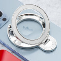 Phone stand CIRCLE - stick-on - silver