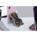 Phone stand RABBIT - stick-on - black Phone stand RABBIT - stick-on - black