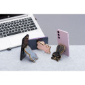 Phone stand RABBIT - stick-on - black Phone stand RABBIT - stick-on - black