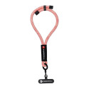 FORCELL F-DESIGN R10X40 wrist phone lanyard with adjustable length (max 20cm in the loop) pink white