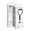 FORCELL F-DESIGN R10X40 wrist phone lanyard with adjustable length (max 20cm in the loop) black