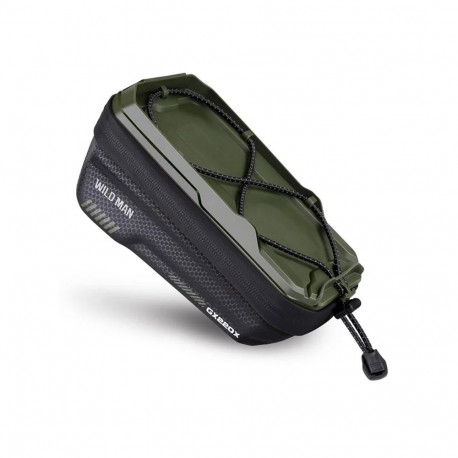 WILDMAN traveling bag for bike frame with zipper 1L ( 4"- 7") GX220X green