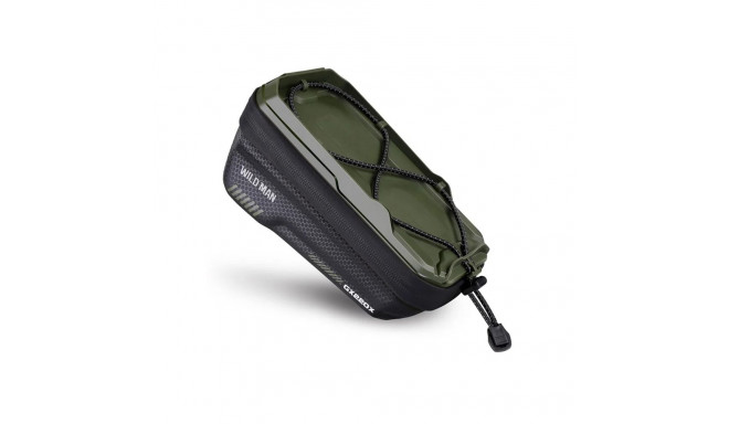 WILDMAN traveling bag for bike frame with zipper 1L ( 4"- 7") GX220X green
