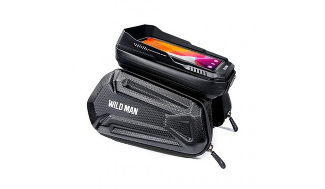WILDMAN traveling bag for bike frame with zipper 1,2L (4 "- 7") XT6 black