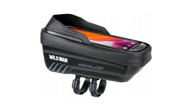 WILDMAN traveling bag for bike frame with zipper 1L (4 "- 7") E12X black