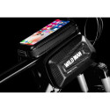 WILDMAN traveling bag for bike frame with zipper 1,2L (4"-7") E6S black