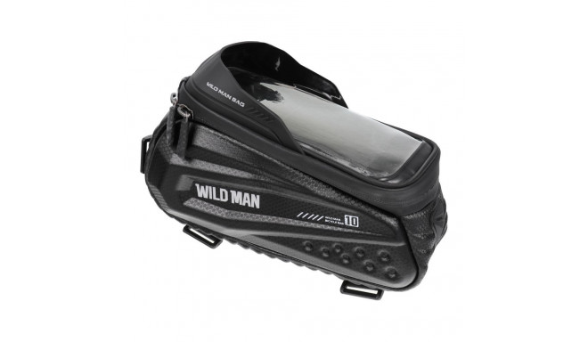 WILDMAN traveling bag for bike frame with zipper 1,2L (4 "- 7") ES10 black