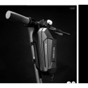 WILDMAN traveling bag for bike frame with zipper 1,2L (4 "- 7") ES10 black