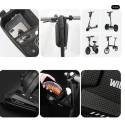 WILDMAN traveling bag for bike frame with zipper 1,2L (4 "- 7") ES10 black