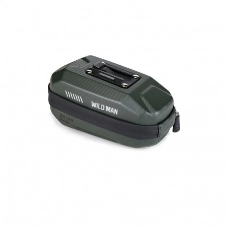 WILDMAN traveling bag under bike saddle with zipper 0,8L GD700 green