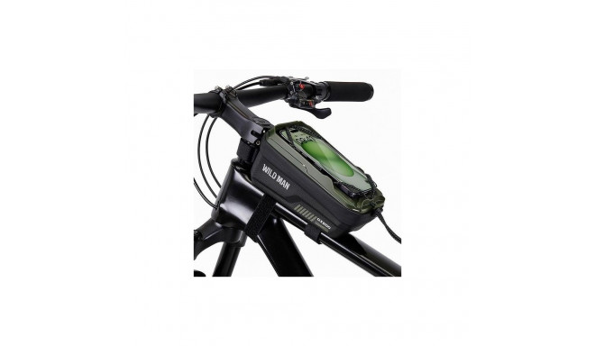 WILDMAN traveling bag for bike frame with zipper 1L (4 "- 7") GX200 green
