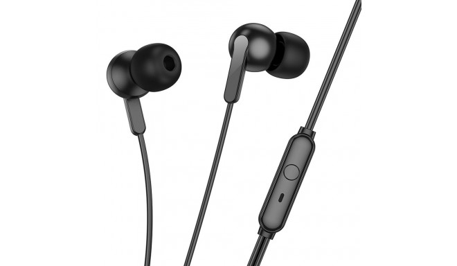 HOCO wire earphones Jack 3,5 mm with microphone M124 white