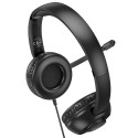 HOCO wire headphones Jack 3,5 mm with microphone W112 black