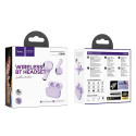 HOCO wireless earphones bluetooth TWS EQ15 purple