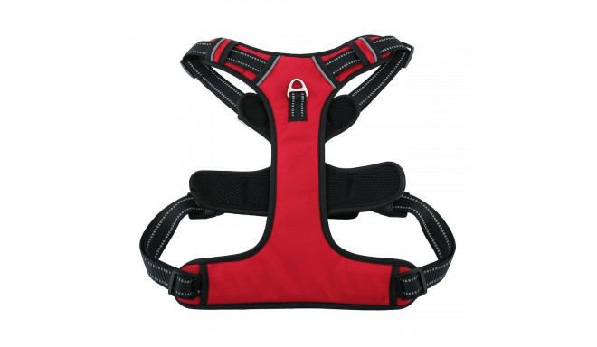 Dog harness OXFORD A size L red black