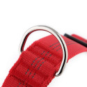 Dog harness REFLECTIVE SILK size M red