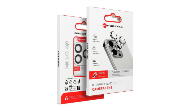 Forcell Premium Camera Lens Tempered Glass - for iPhone 13 / 13 Mini Silver
