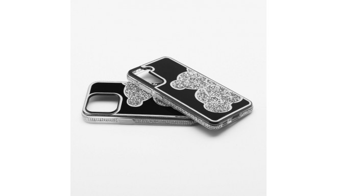 Case for iPhone 17 Pro Max / 18 Pro Max Teddy Bear silver