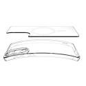 SPIGEN case ULTRA HYBRID MAG compatible with MagSafe for SAMSUNG S25 Edge clear white