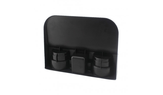 Triple cup holder black