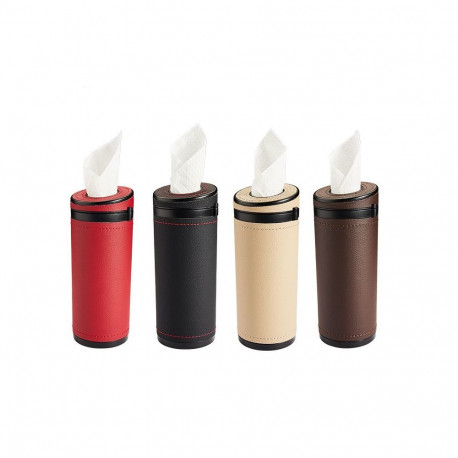 Tube-shaped tissue dispenser black