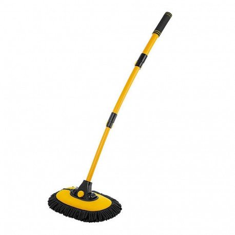 Telescopic car wash brush black