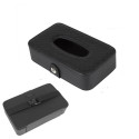Tissue box with strap black