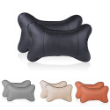 Car headrest pillow beige