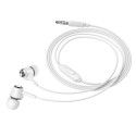 HOCO wire earphones Jack 3,5 mm with microphone M70 white