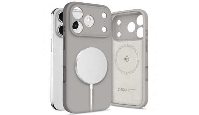 TECH-PROTECT SILICONE MAGSAFE IPHONE 17 PRO STONE GREY