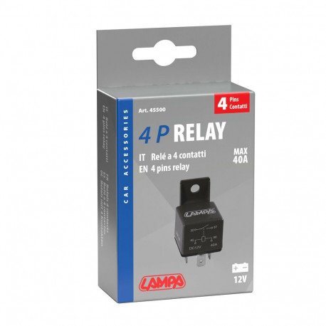Relee 4 otsa, 12V, 30A