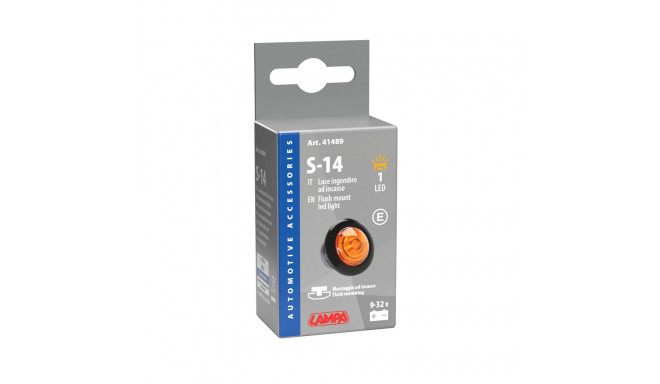 Süvistatav led valgusti,12/24V,oranz, E