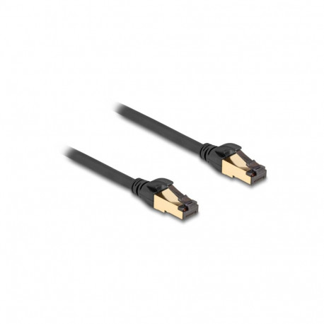 DeLOCK RJ-45 network cable Cat.6a S/FTP, with Cat.7 raw cable (black, 15 meters, 600 MHz, suitable f