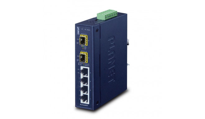 PLANET IGS-620TF network switch Unmanaged Gigabit Ethernet (10/100/1000) Blue