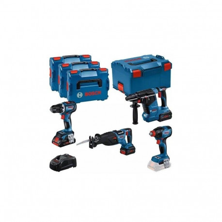 Bosch 18V komplekt (GSR 18V-90C + GDX 18V-210C + GBH 18V-24C + GSA 18V-28) 1xPC4.0Ah 2xPC5.5Ah