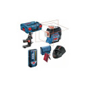BOSCH. PLANE LASER GLL 3-80 C + HANDLE BM 1 + RECEIVER LR 7 1x2,0Ah LB