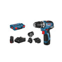 BOSCH GSR 12V-35 FC 2x3,0Ah 35/20Nm kruvikeeraja otsikud +4x GFA LB