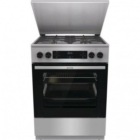 Gorenje GKS6C71XF Freestanding cooker with oven Silver