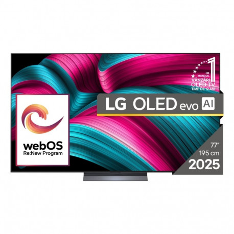 LG OLED evo AI OLED77C51LA teler 195.6 cm (77") 4K Ultra HD nutiteler Wi-Fi must