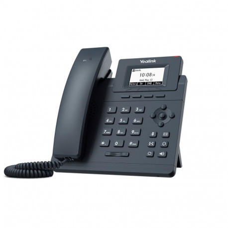 Yealink SIP-T30P must IP-telefon LCD-ekraaniga