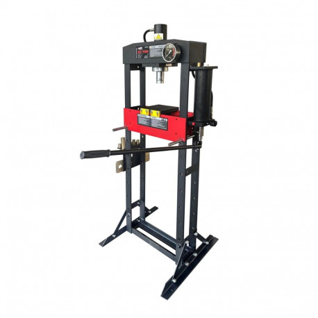 Hüdrauliline press 20T PRO manomeetriga, must