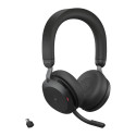 Jabra Evolve2 75 juhtmega ja juhtmevaba peavõru kõned/muusika USB Type-C Bluetooth laadimisalus must