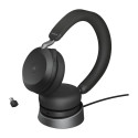 Jabra Evolve2 75 juhtmega ja juhtmevaba peavõru kõned/muusika USB Type-C Bluetooth laadimisalus must