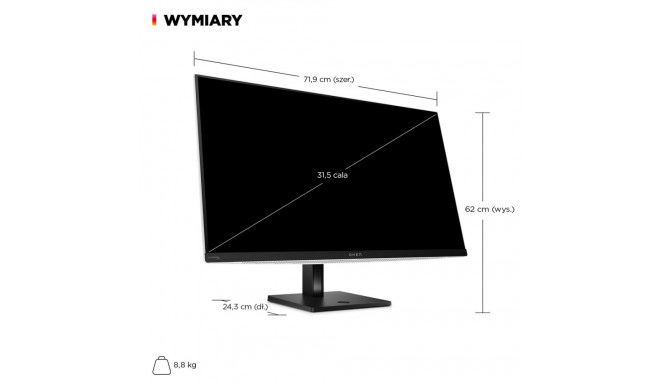 HP OMEN Transcend 31.5 inch UHD 240Hz OLED Gaming Monitor - Transcend 32