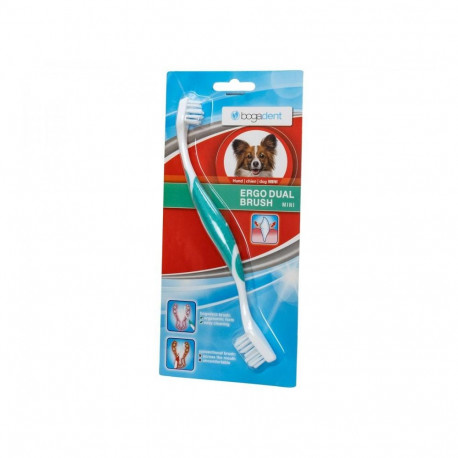 BOGAR Bogadent® Ergo dual brush Mini - double-sided toothbrush for dogs
