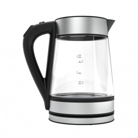 AENO EK1S electric kettle 1.7 L 2200 W Black, Silver, Transparent