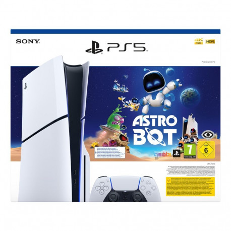 Sony PlayStation 5 Slim Disc- Astro Bot Bundle 1TB Console White