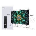 TCL Q6C 65Q6C teler 165.1 cm (65") 4K Ultra HD nutiteler Wi-Fi metallik